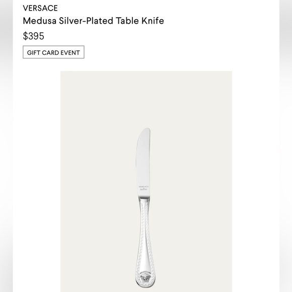 Versace Medusa silver Cutlery 7-Piece Set - Picture 10 of 12